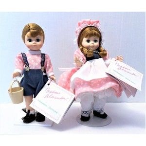 Madame Alexander Dolls Vintage Jack & Jill Storyland Series Girl and Boy Doll 8